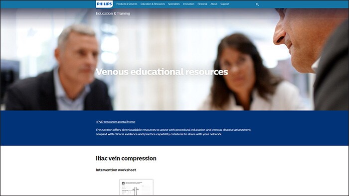 Venous educational portal