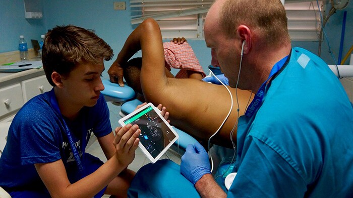 Lumify reacts tele ultrasound in Dominican Republic