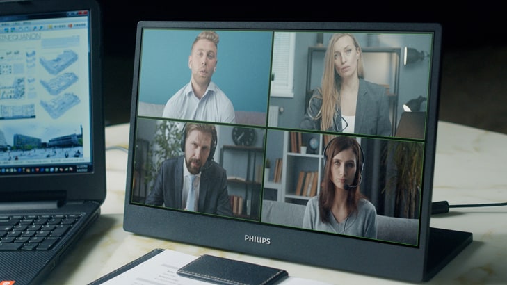 Philipsi kaasaskantavad monitorid | Kahe-osalise ekraani tööviljakus