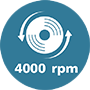 4000 p/min ikoon