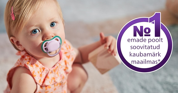 Parents and kids love our Philips Avent pacifiers! 4.8 rating out of 300.000 consumer reviews* 