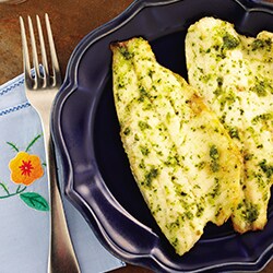 Grilled fish fillet with pesto sauce | Philips Chef Recipes