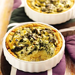 Baked mini spinach quiches | Philips Chef Recipes