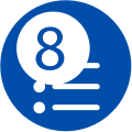 8 eelseadistuse ikoon